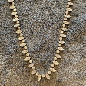 Long vintage crystal necklace